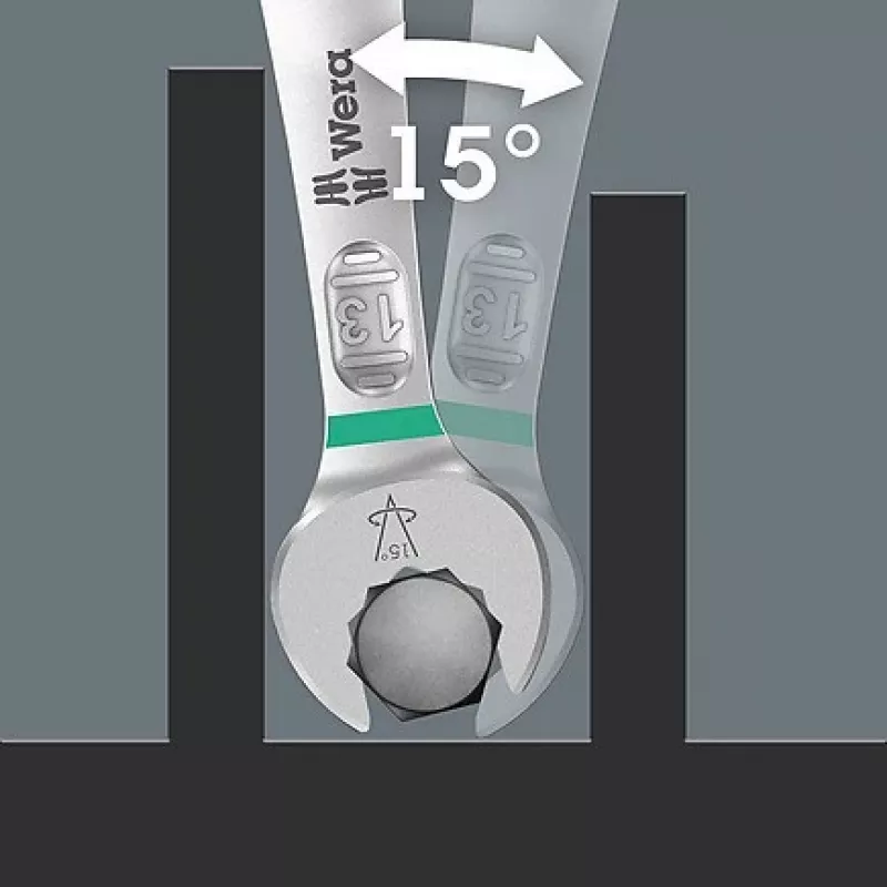 Wera 05020228001 6003 Joker set di chiavi a forchetta, 4 pz.