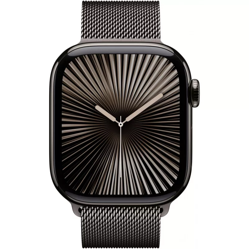 APPLE Watch Series 10 GPS + Cellular 42 mm cassa in titanio ardesia con Milanese Loop ardesia