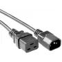 Microconnect PE0191420 cavo di alimentazione nero 2 m connettore femmina C19 connettore femmina C14