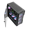Case per computer Darkflash DK431 Mesh, ATX, nero