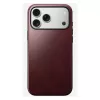 Custodia in pelle Nomad Modern per iPhone 17 Pro Max (6,9 pollici) – bordeaux, pelle+TPU+PC