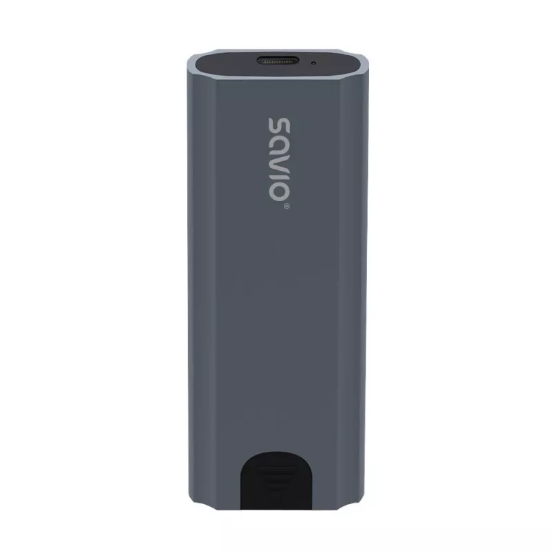 Case per SSD M.2 SAVIO AK-67 grigio, USB 10 Gbit/s, supporto per singolo drive M.2