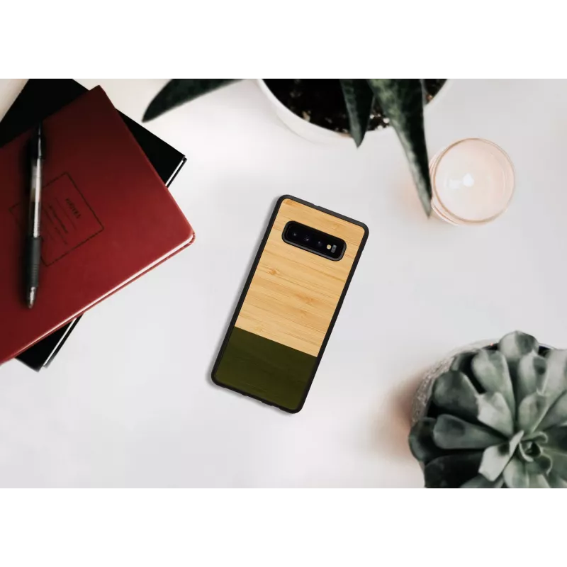 Custodia per smartphone man and wood per Samsung Galaxy S10 Plus — Bambuswald nero
