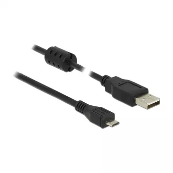 Cavo USB DeLOCK 5 m USB 2.0-A Micro-B nero