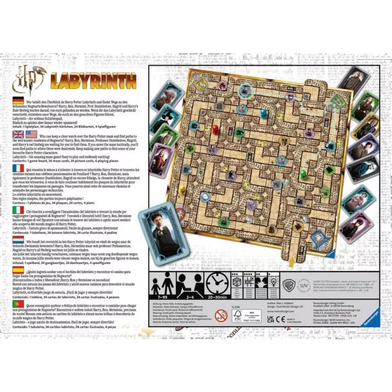 Gioco di carte Ravensburger Harry Potter Labyrinth