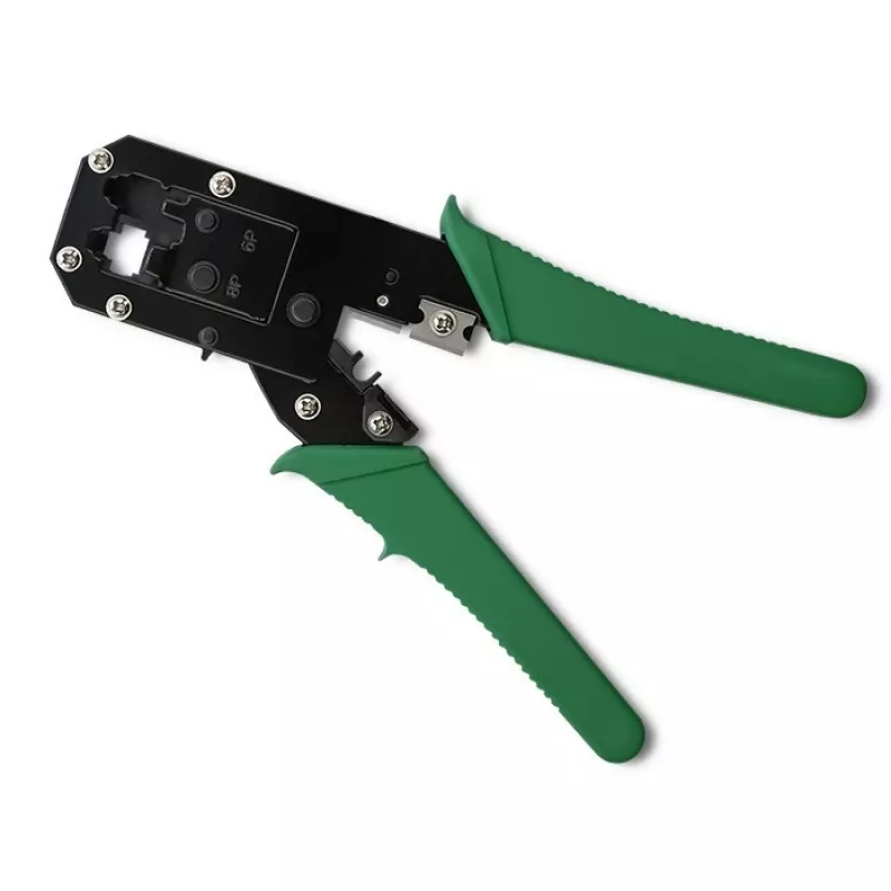 Pinza crimpatrice e taglia cavi QOLTEC 54381 — pinza crimpatrice per connettori di rete modulari e taglia cavi