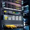 Qoltec 54516 patch panel per rack da 19 pollici, 24 porte, 1U, UTP, nero