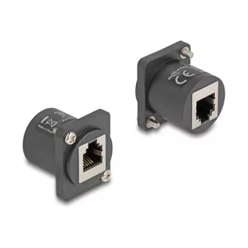 Modulo D-Type DeLOCK presa RJ12 su presa nero 88107