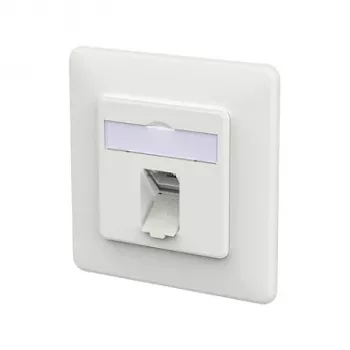 METZ CONNECT presa di connessione E-DAT C6A LSA++ 1 porta UP bianco traffico