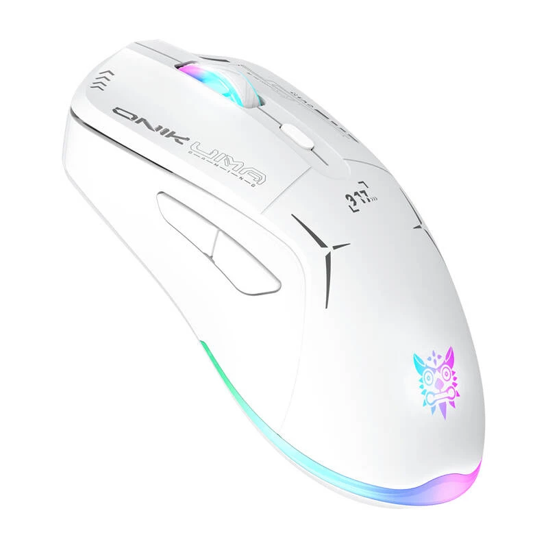 Mouse da gaming Onikuma CW917 2.4G cavo bianco