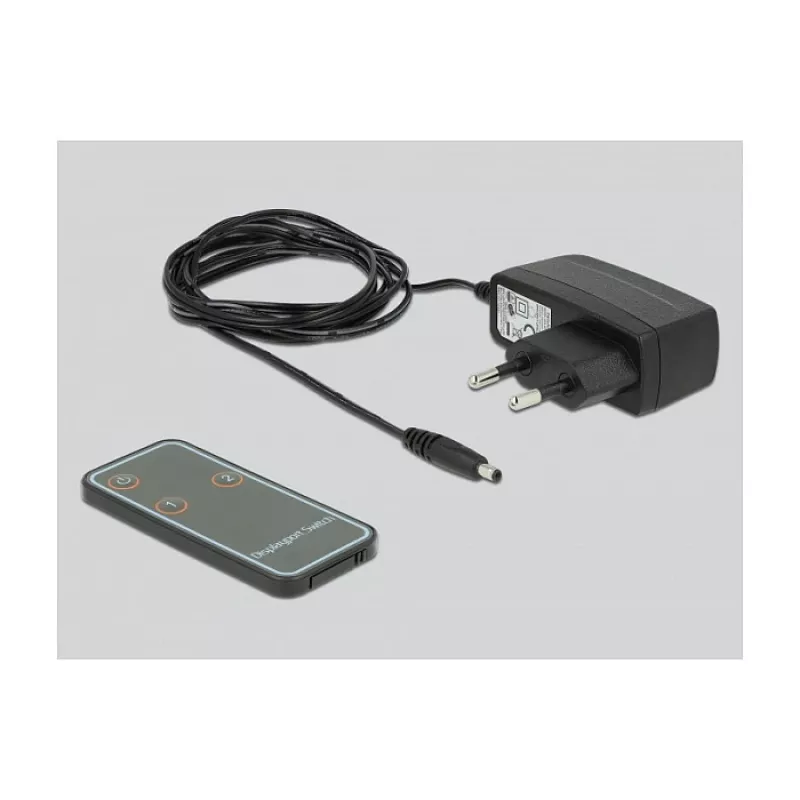 Switch DELOCK DisplayPort 1.4 2 x 2 DisplayPort in ingresso su 1 x 2 DisplayPort in uscita 8K