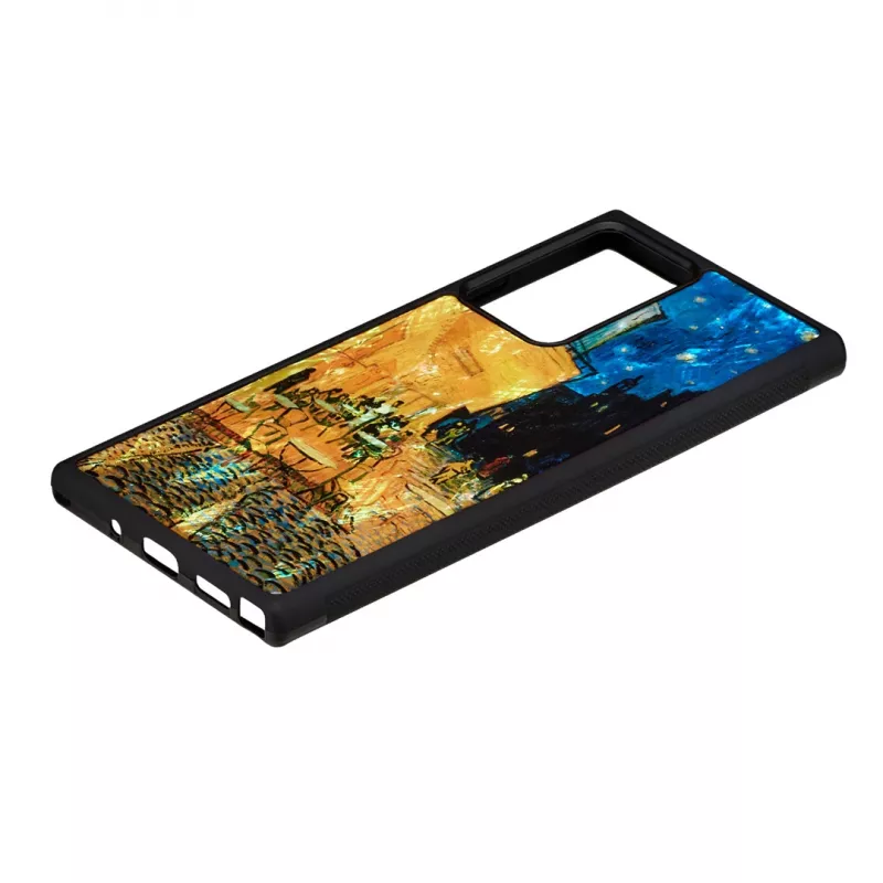 Custodia per cellulare iKins per Samsung Galaxy Note 20 Ultra — nero, design Café Terrace