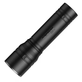 Torcia Superfire S33‑A USB nera – torcia LED compatta, 4 modalità, ricaricabile
