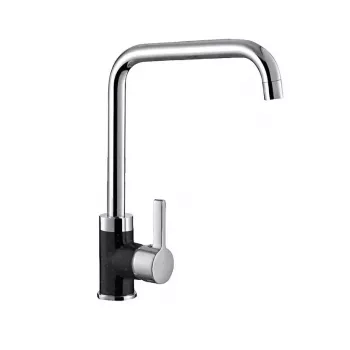 PYRAMIS SILVIO DUO granito nero miscelatore