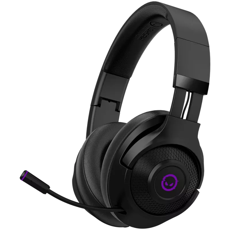 Lorgar Noah 702 (LRG-GHS702) cuffie gaming wireless, Bluetooth 5.3, ricevitore USB, AUX da 3,5 mm, driver da 40 mm, 1000 mAh, RGB, nere