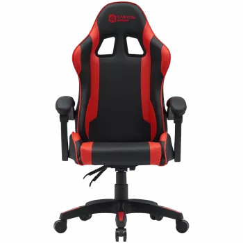 Sedia gaming CANYON Core SGCH2 — design ergonomico, regolabile in altezza, nero/rosso
