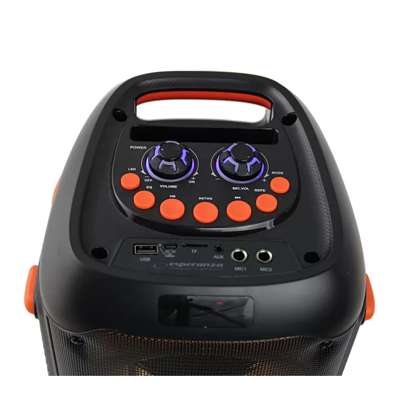 Esperanza EP156 BT FM LED RGB diffusore KARAOKE nero 20W