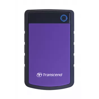 Transcend StoreJet 25H3P - disco rigido - 1TB - esterno - 6,4 cm (2.5) - SuperSpeed USB - 5400 giri/min - buffer: 8MB - brilliant purple (TS1TSJ25H3P)