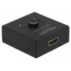 DeLock HDMI 2-1 bidirezionale 4K 60 Hz compatto - Retail Box - switch video/audio - 2 x HDMI - desktop (64072)