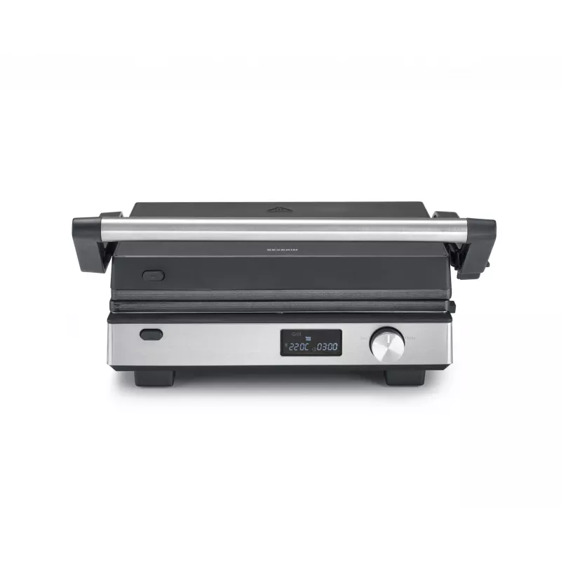 Piastra grill Severin KG 2380 nero argento 2000W acciaio inox