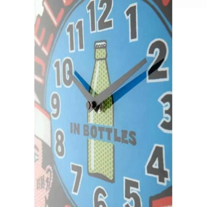 NeXtime orologio da parete 8167 Delux Diner, 43x43cm, da parete, multicolore