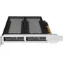 Rack di archiviazione mobile RAIDSONIC ToughArmor MB842MP-B — 2 vani estraibili per M.2 NVMe, PCIe 4.0 x16