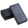 PowerNeed ES20000B pannello solare pieghevole con power bank, 9 W, 20000 mAh, Li-Poly, 2x USB 2 A, nero