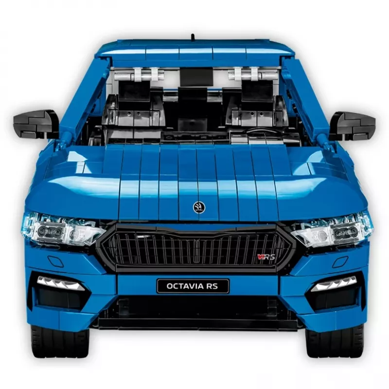 Mattoncini Cobi Skoda Octavia RS modello (2405 pezzi), da 10 anni, nero/blu