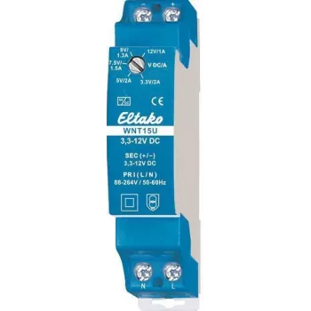 Eltako 20000175 WNT15U/3.3-12VDC alimentatore switching a gamma ampia