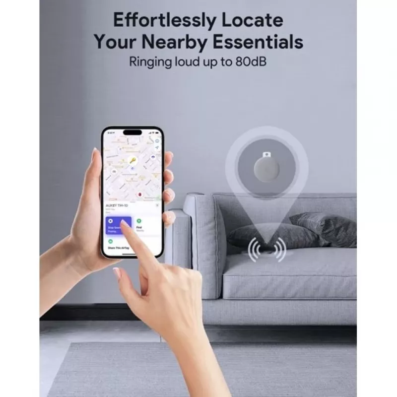 AUKEY Smart Mini Air Tag tracker Bluetooth per Apple Track Mate 1 Serie TM-10