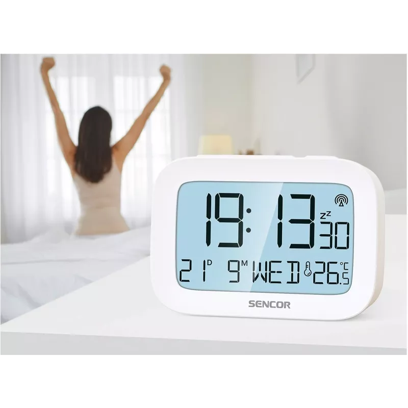 Sveglia digitale SENCOR SRC 2200 con display LED e batteria di backup