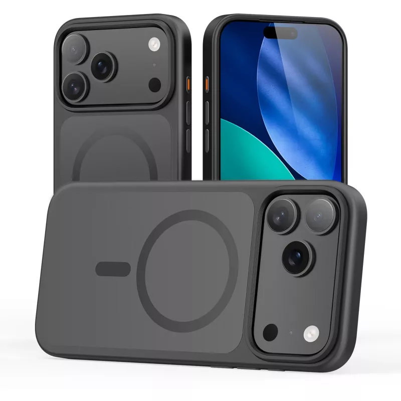 StyleShell INVISIO, custodia per cellulare nero, iPhone 17 Pro Max, compatibile MagSafe
