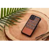 Custodia per smartphone Man and Wood per iPhone 11 Pro Max — motivo a quadri marrone, bordo nero