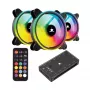 Kit ventole per case White Shark Nebula-2 nero – ventola ARGB 120 mm (kit)