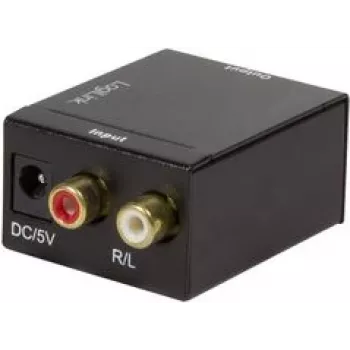 LogiLink CA0102 adattatore audio Toslink / RCA nero