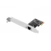 Scheda di rete Ethernet interna LANBERG PCE-1GB-201, PCI Express, 1× RJ-45 Gigabit (1000 Mbit/s), nero
