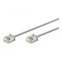 Cavo patch Goobay Ultra-Flexibles CAT 8.1 sottile U/FTP grigio - connettore extra corto 99,9 % (74343)