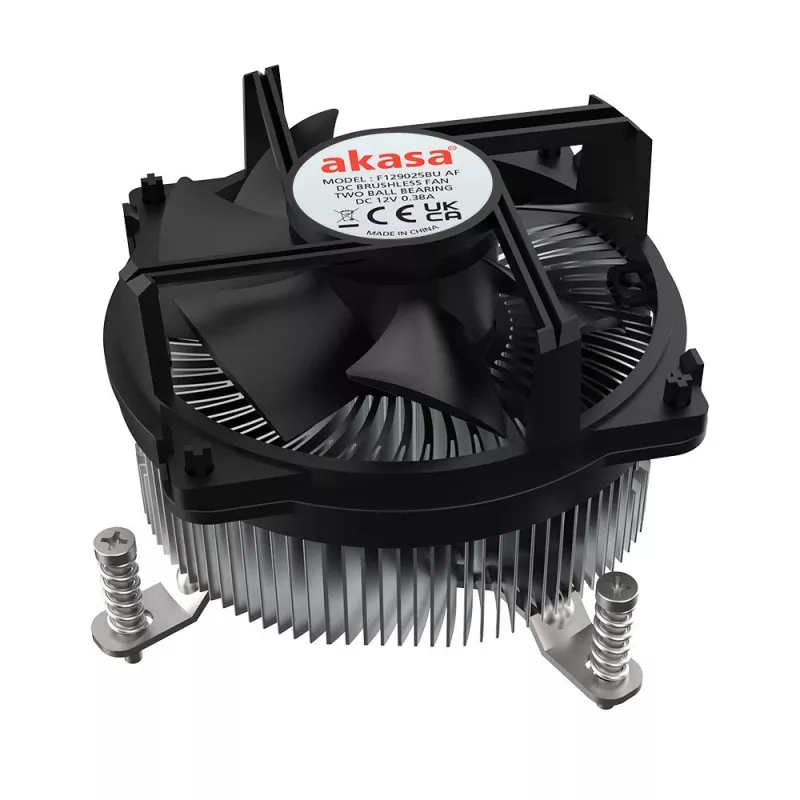 Dissipatore ibrido per processore Akasa Intel LGA1700 9 cm alluminio, nero 1 pz.