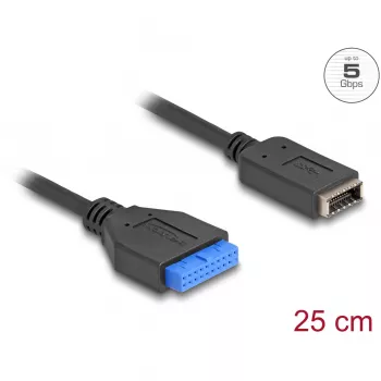 Cavo USB DeLOCK connettore maschio-femmina per USB Type-E Key A interno 25 cm