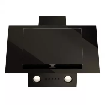 Cappa a parete verticale Eco Duo vetro nero