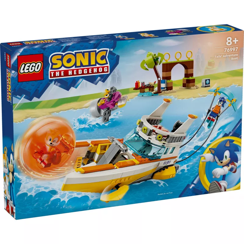 LEGO Sonic the Hedgehog La barca avventurosa di Tails set giocattolo 76997