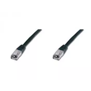 Cavo di rete Digitus CAT 5e SF/UTP cavo patch nero 5m
