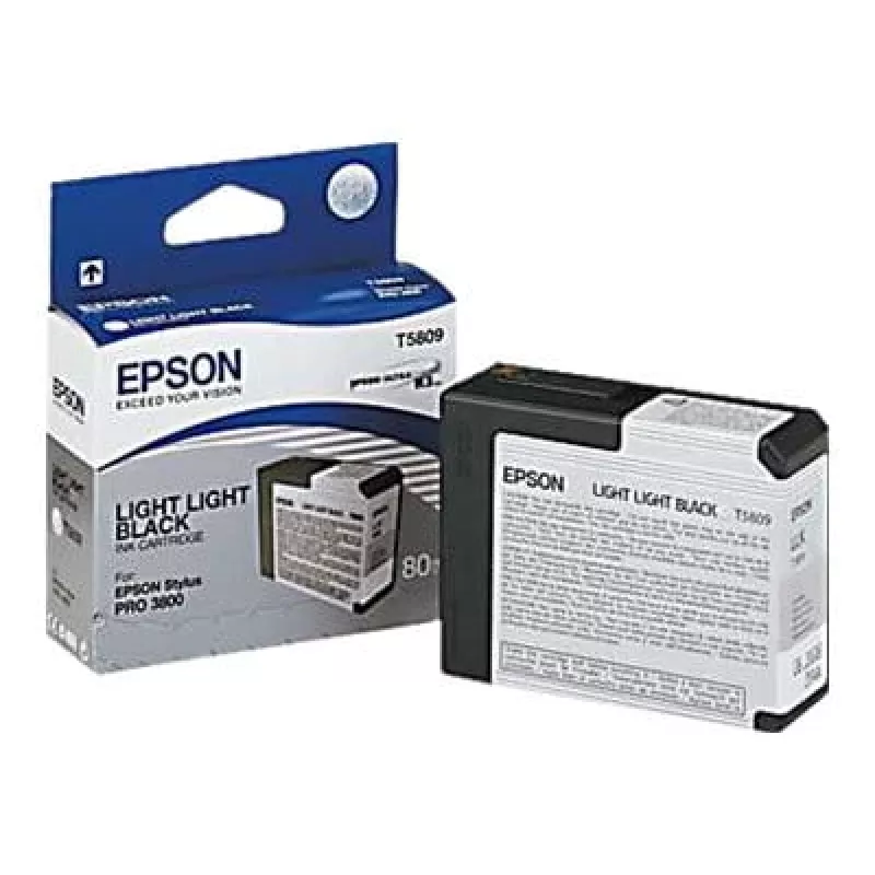 Epson Singlepack Light Light Black T580900, nero chiaro chiaro, inchiostro pigmentato, 80 ml, 1 pezzo