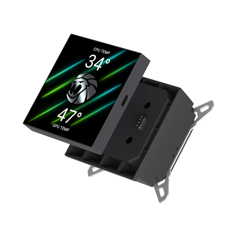 Dissipatore a liquido per CPU Gamemax | GLACIER 240 LCD BK | Intel, AMD