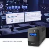 Qoltec Monolith UPS (gruppo di continuità) doppia conversione (Online) 0,45 kVA 240 W 2 prese