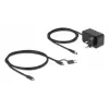 DeLOCK 64326 hub interfaccia USB 3.2 Gen 2 (3.1 Gen 2) Type-C 10000 Mbit/s nero