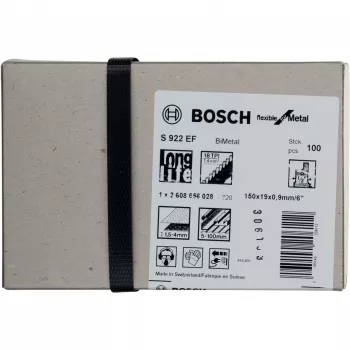 Bosch 2 608 656 028 lama per sega da traforo/intaglio/sabre in bimetallo 100 pz.