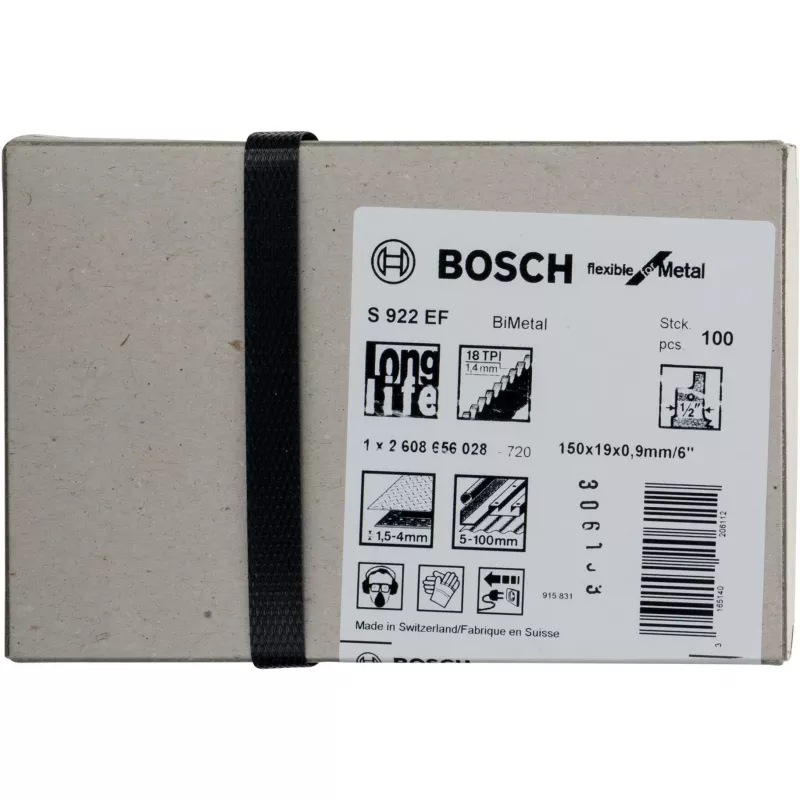 Bosch 2 608 656 028 lama per sega da traforo/intaglio/sabre in bimetallo 100 pz.