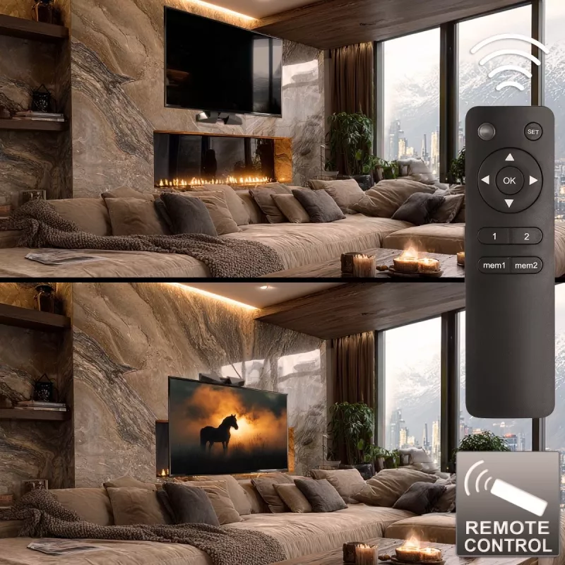 Supporto a parete MACLEAN MC-891 per TV VESA 600x400, inclinabile, regolabile in altezza, carico max 35 kg