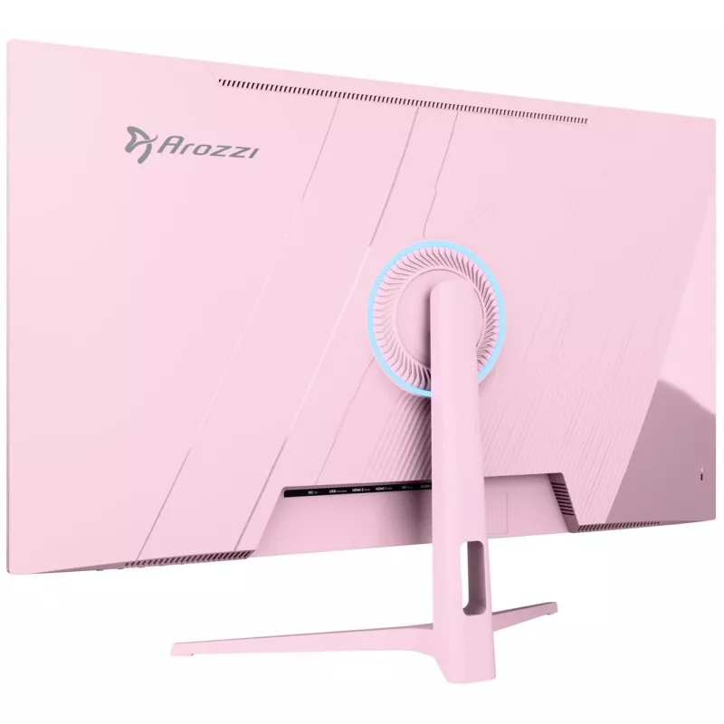 Monitor per computer Arozzi Nova 32 inch (80 cm) 2560×1440 Quad HD LED 1 ms 16:9 rosa con altoparlanti e VESA